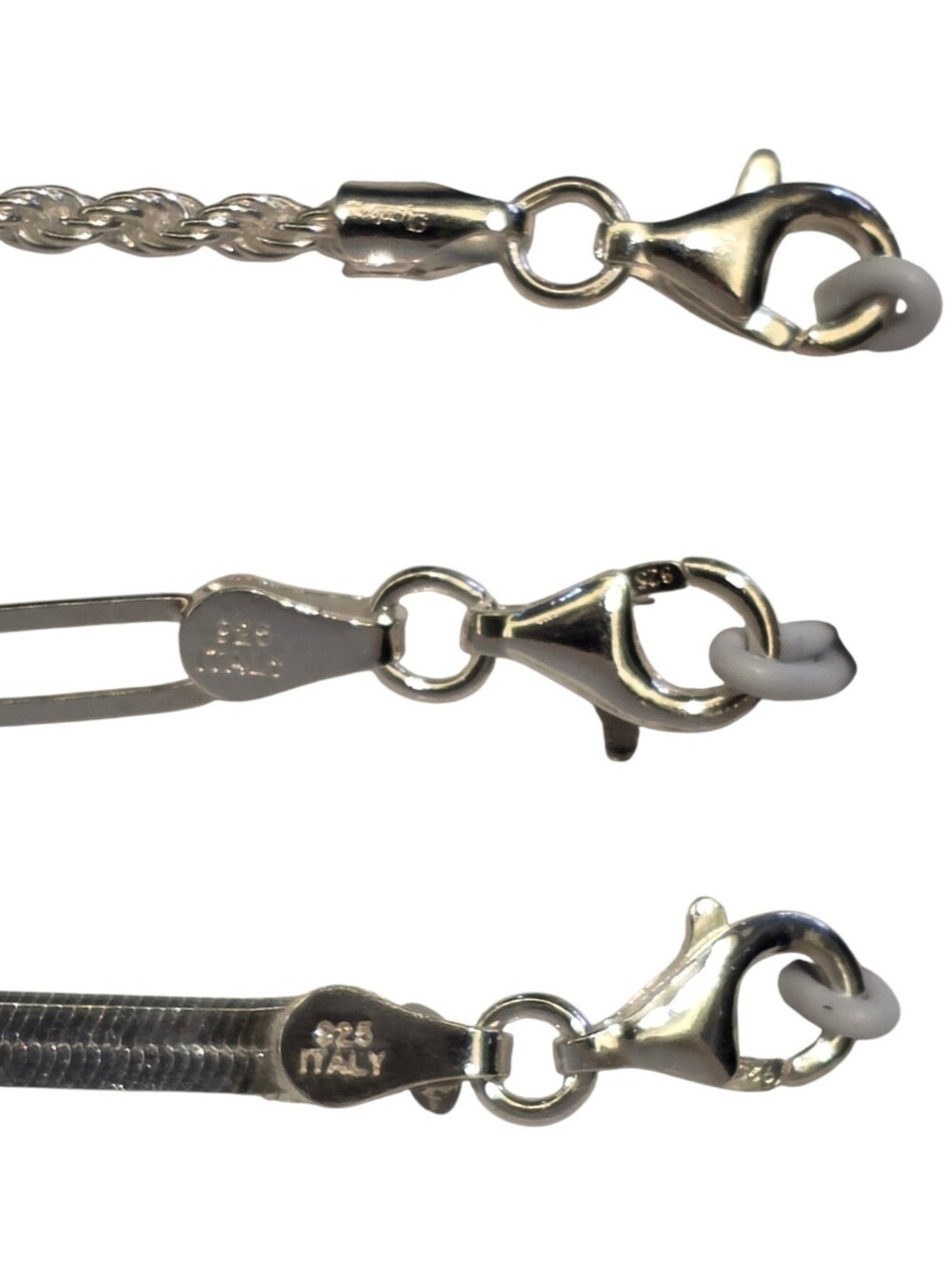 SOLD New Set Of 3 Sterling Silver Bracelets Mia Fiore Size 7" Retails $85 - Picture 4 of 5